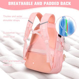 Bevalsa Backpack for Girls, Cute Bow School Bags for Kids with Lunch Bag & Pen Case, Bookbag for Girls Children Teens Elementary Middle Student, Back to School Gift with USB Charging Port