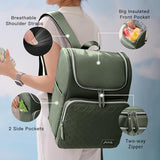 Halivita Cooler Backpack Insulated Leak Proof 33 Cans, Waterproof Hiking Backpack Cooler Soft Cooler Bag Lunch Backpack for Picnic Camping Beach, Green