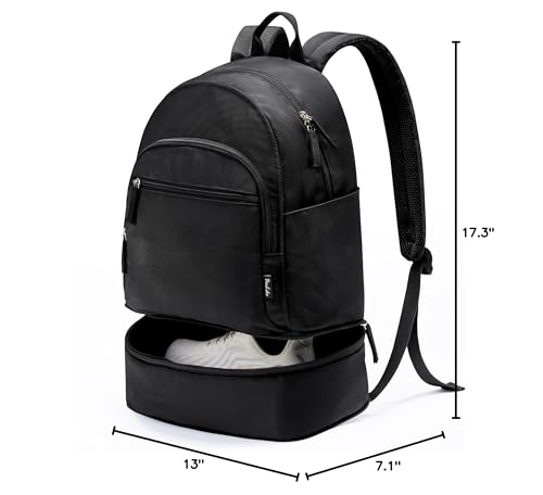Uselike Gym Backpack for Women Men, Lightweight Gym Bag with Shoe Compartment, Waterproof Workout Backpack with Wet Pocket