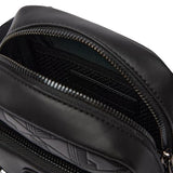 Lacoste Embossed Monogram Small Crossover Bag, Black, One Size