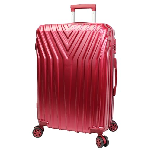 World Traveler Skyline Hardside 24-Inch Spinner Luggage - Burgundy