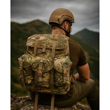 MT Military ALICE Medium Rucksack – 900D ALICE Pack with External Frame, Army Pack with 3 Front Pockets 50L