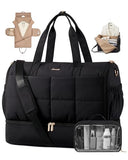 LOVEVOOK Garment Bags for Travel,Convertible Garment Bag for Women with Shoe Pouch,Carry on Duffel Bag with Toiletry Bag, 2 in 1 Hanging Suitcase Suit Bag,Waterproof Weekender Bags for Business Trip