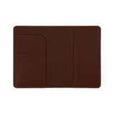 Maruse Italian Leather Passport Cover for Men and Women, Handmade in Italy, Brown