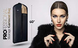 Luxury Storage Garment Bag for Long Coat, Fur, Mink, Gown, Vestment and Choir Robe | 60 Inch + 5 Inch Gusset Cover | Heavy Duty, Hanging, Breathable, Foldable Travel and Wardrobe Clothes Protector