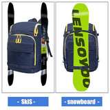 WTVIDAS 50L Ski Boot Bag, Snow Ski Boot Bag Backpack for Travel, Ski Bag for Ski Helmets, Goggles, Gloves, Skis, Snowboard & Accessories