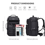 WITZMAN Carry On Travel Backpack for Men Large Convertible 45L Nylon Backpack 3 in 1 Bag and Nylon Sling Bag Travel Crossbody Bag Waterproof Casual Hiking Daypack