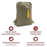 Olive Drab Vintage Canvas Flight Bag