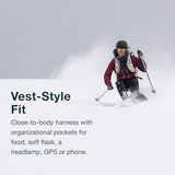 Osprey Firn 18L Ski and Snowboard Backpack, Elderberry Purple/Peppermint Green, Medium/Large