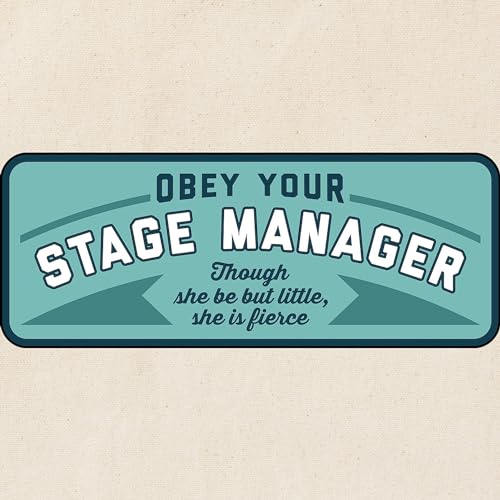 CafePress Obey Your Stage Manager Tote Bag Reusable Natural Beige Canvas Shopping Bag