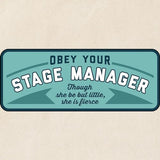 CafePress Obey Your Stage Manager Tote Bag Reusable Natural Beige Canvas Shopping Bag