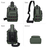 WITZMAN Sling Bag for Men Small Travel Crossbody Bag with USB Charging Port