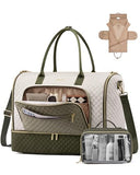 LOVEVOOK Convertible Travel Duffle Bag for Women Men, Garment Bag for Travel, Quilted Overnight Weekender Carry On Duffel Bags for Airplane, Suit Bags for Trip, Business