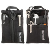 MAXPEDITION Platy Pocket Organizer, Durable EDC Tool Pouch for Men, Neck Wallet with Paracord Lanyard, Holds Flashlight, Multitool, Pen, Notebook (Black, 4" x 6")