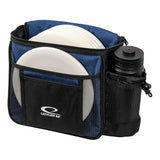 Latitude 64 Slim HEX Shoulder Bag | Lightweight Disc Golf Bag with Putter Pocket | Durable HEX Pattern Nylon Material | Compact Storage for Casual Rounds & Practice | Holds Up to 8 Discs (Navy)