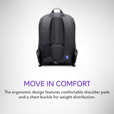 Alienware 16 Backpack - AW5625P - 21L Capacity, 3D Breathable mesh, Magnetic pocket organizers, RFID safe pocket, Weather resistant, 3D Iridescent reflective Alienware logo - Alienware Black
