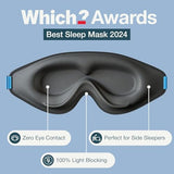 MyHalos® Sleep Mask for Men and Women, 3D Blackout Eye Masks for Sleep