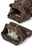 GOOTIUM 21101KA-S Specially High Density Thick Canvas Backpack Rucksack, Coffee, Small