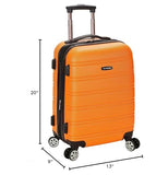 Rockland Melbourne Hardside Expandable Spinner Wheel Luggage, Orange, Carry-On 20-Inch