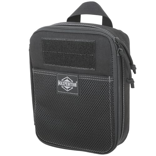 MAXPEDITION Beefy Pocket Organizer (Black) Compact, MOLLE-Compatible, 1000D Nylon Tactical Pouch, Everyday Carry Tool and Gear Storage for Outdoor, Tactical, Survival