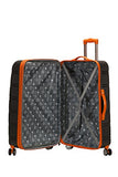 Rockland Melbourne Hardside Expandable Spinner Wheel Luggage, Charcoal, Checked-Large 28-Inch