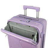 World Traveler Dejuno Smart 20-Inch Carry-On Luggage with USB Ports - Lavender