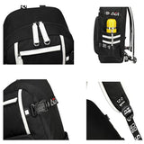 Didonia Basketball Player 23 Backpack Laptop Travel Bag Men's Women's Teenage Schoolbag (black- white)