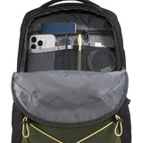 The North Face Jester Everyday Laptop Backpack - Commuter Daypack, Water Repellent, Laptop Sleeve, Woodland Green/TNF Black/Honeyed Sand, One Size
