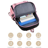 RETEN Kawaii Anime Backpack for Girls 20L - Waterproof Nylon School Bookbag with USB Charging Port, Cute Travel Laptop Daypack for Teens, Large Capacity