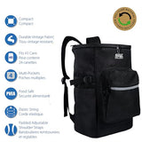 Tilami Backpack Cooler 30L Insulated Soft Cooler Lunch Bag for Camping, Beach, Hiking & Shopping,Black