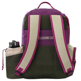 MVP Disc Sports Shuttle Disc Golf Backpack Bag (Khaki/Purple)