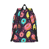 GVGOAGL Donut Bright Food School Backpack for Girls Boys Women Lightweight Canvas Bookbag Casual Laptop Daypack for Travel Outdoor Camping, 17 Inch