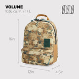 Topo Designs Dash Pack, Lightweight Laptop Backpack, 100% Recycled Materials, Fair Wear + WRAP Certified, 17L (Camo)