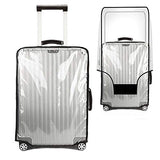 28 Inch Clear Suitcase Cover for Luggage TSA Approved Heavy Duty Waterproof PVC Protector Prevents Scratches Damage for Wheeled Travel Luggage