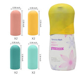 TRANOMOS 10 Pack Silicone Bottle Covers Travel Essentials for Women Men, Beach Vacation Essentials, Travel Size Toiletries Accessories, Cruise Ship Essentials 2025, Must Haves, Leak Proofing