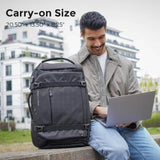 Swissdigital Design Travel Backpack 40L,TSA Friendly Flight Approved Carry-on Hand Luggage,with USB Charging Port Large Weekender Bag Fits 17 Inch Laptop Backpack Black | SD1756-01