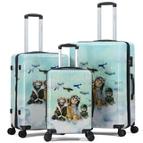 Chariot Aviator Cats 3-piece hardside spinner luggage set