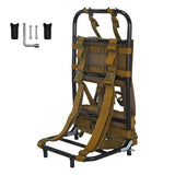 EAGWON Foldable Aluminum Hunting Pack Frame, Lightweight External Frame Hiking Backpacks, Alice Pack, Hunting Backpack Frame for Travel, Outdoor, Khaki