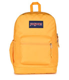 JanSport Cross Town Plus Backpack - Large Main Compartment, Side Water Bottle Pocket, 15-Inch Padded Laptop Sleeve - Orange Soda