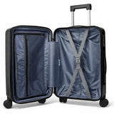 World Traveler Chariot Midnight Paws Pet Lover 20-Inch Carry-On Hardside Expandable Spinner Luggage with TSA Lock