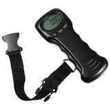 BESPORTBLE Portable Digital Luggage Scale with Hook, Compact Travel Suitcase Weight Scale, Lightweight, Accurate LCD Display, Battery Not Included, Black