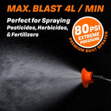 4.2 Gallon Battery - Powered Backpack Sprayer - 6 Nozzles, 80 PSI Max Pressure, Extended Battery Life, Wide Mouth Design, High - Pressure Hose, Adjustable Pressure Control