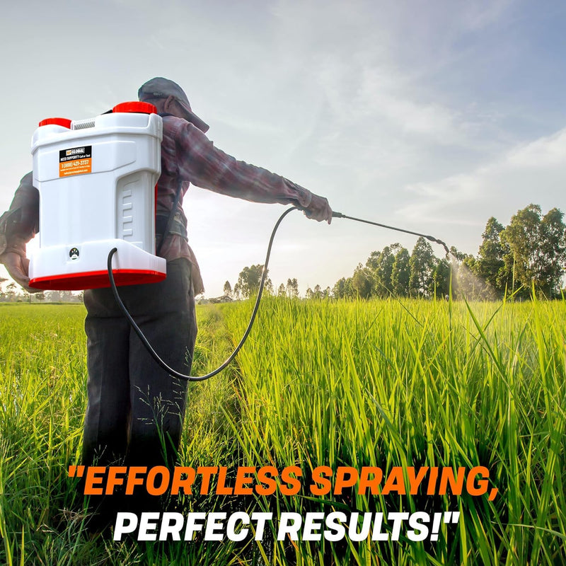 4.2 Gallon Battery - Powered Backpack Sprayer - 6 Nozzles, 80 PSI Max Pressure, Extended Battery Life, Wide Mouth Design, High - Pressure Hose, Adjustable Pressure Control