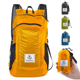 4Monster Hiking Daypack,Water Resistant Lightweight Packable Backpack for Travel Camping Outdoor (A - orange, 16L)