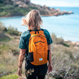 4Monster Hiking Daypack,Water Resistant Lightweight Packable Backpack for Travel Camping Outdoor (A - orange, 16L)
