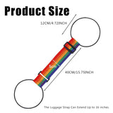 4PCS Luggage Straps for Suitcase, Adjustable Elastic Luggage Connector Straps, Multi - Functional Durable Travel Packing Straps for Securing Bags, Backpacks & Accessories