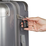 5 Pack TSA Luggage Locks with 4 Digit Combination – Heavy Duty Set Your Own Padlocks for Travel, Baggage, Suitcases & Backpacks - Black