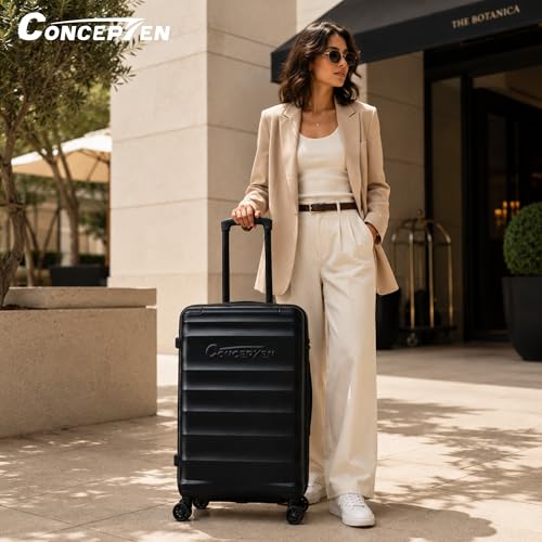 5 Piece Luggage Sets with Spinner Wheels, ABS Hard Shell Suitcase, TSA Lock