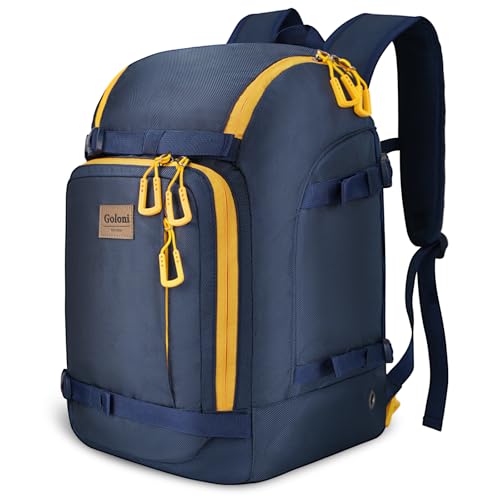 50L Ski Backpack - Water-resistant Ski Boot Bag for Men & Women, Ski Bag with Helmet Holder, Separate Compartments for Goggles, | Backpacks4Less