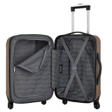 Travelers Club Chicago Hardside Expandable Spinner Luggage, Rum Caramel, 22" Carry-On